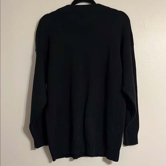 Rouffles by Sheila Vintage Crewneck Cotton Sweater Faux Suade Geometric Patterns - Picture 6 of 6